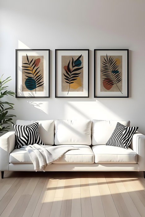 Wallity Huhu483S Pintura Decorativa en MDF con Marco (3 Piezas) 50 x 70 cm Wallity Huhu483S Pintura Decorativa en MDF con Marco (3 Piezas) 50 x 70 cm